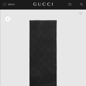 GG Jacquard Patterned Knitted Scarf